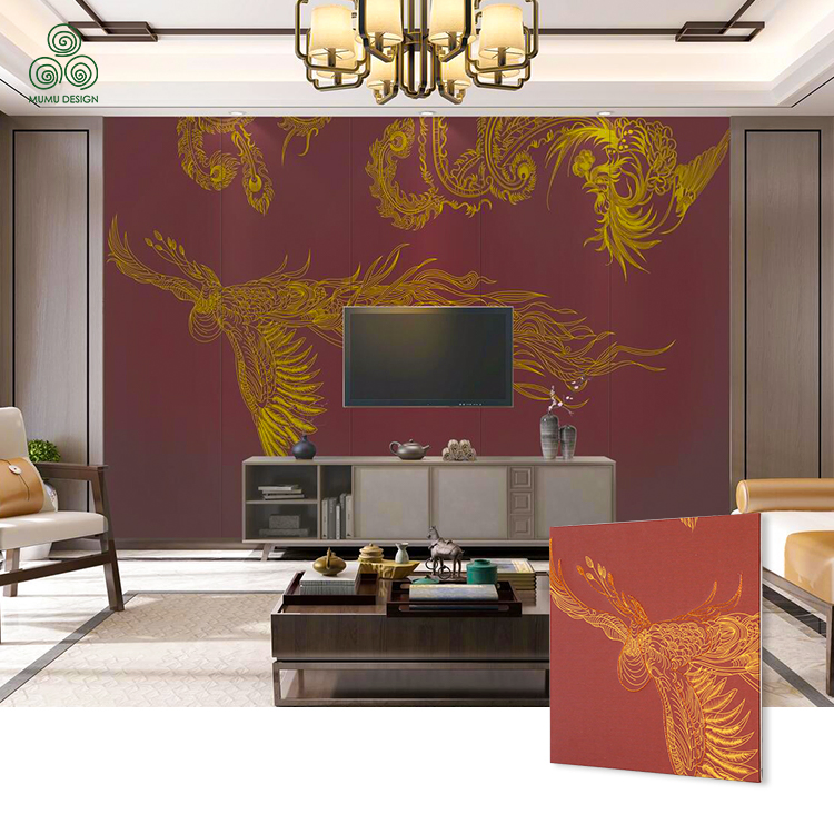 Hand Embroidery Accentuating Fine Patterns for Residential and Commercial Leather Texture Panels