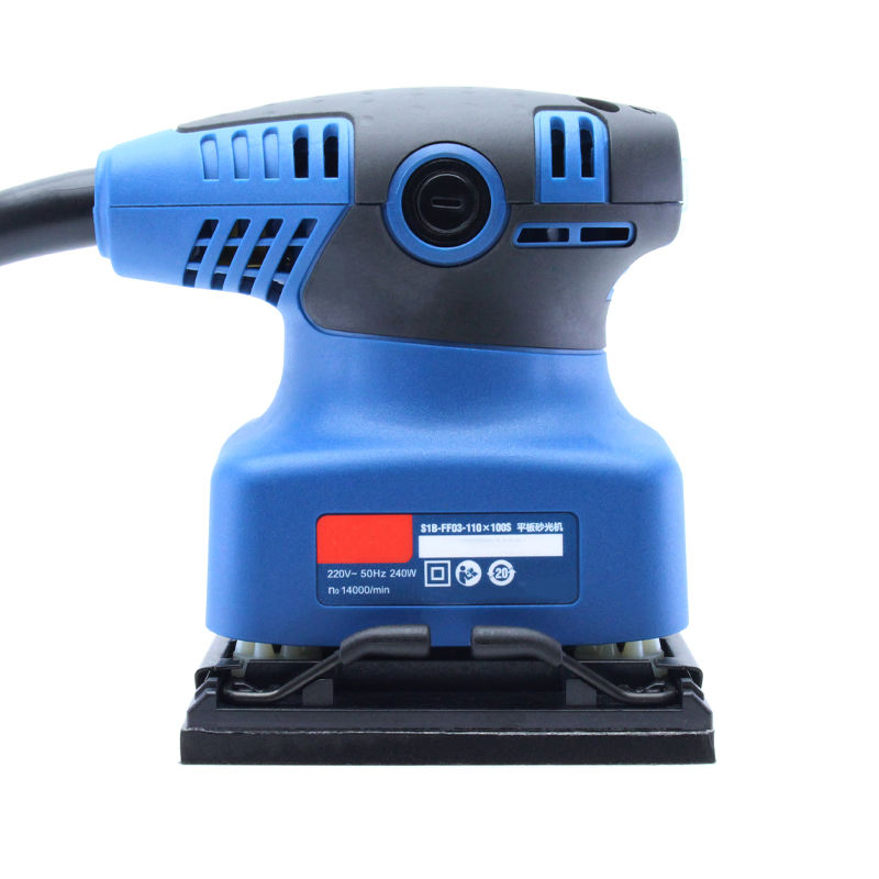 High Quality Electric Square Dustless Random Orbit Sander 220V for Wood Finishing