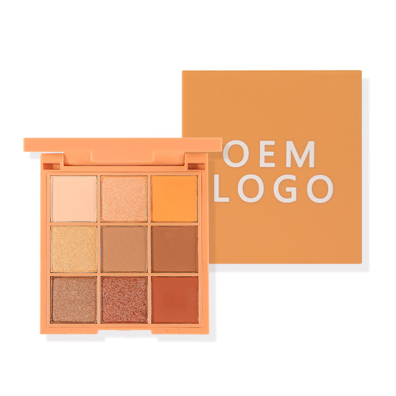 OEM 9 Color Eyeshadow Disc Eye Shadow Pearlescent Matte Free Assembly Color