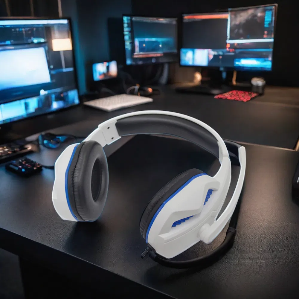 Factory Gaming Headset 3.5mm Over-Ear Stereo Wired Game Headphones for PS4/PS5 PC Phone