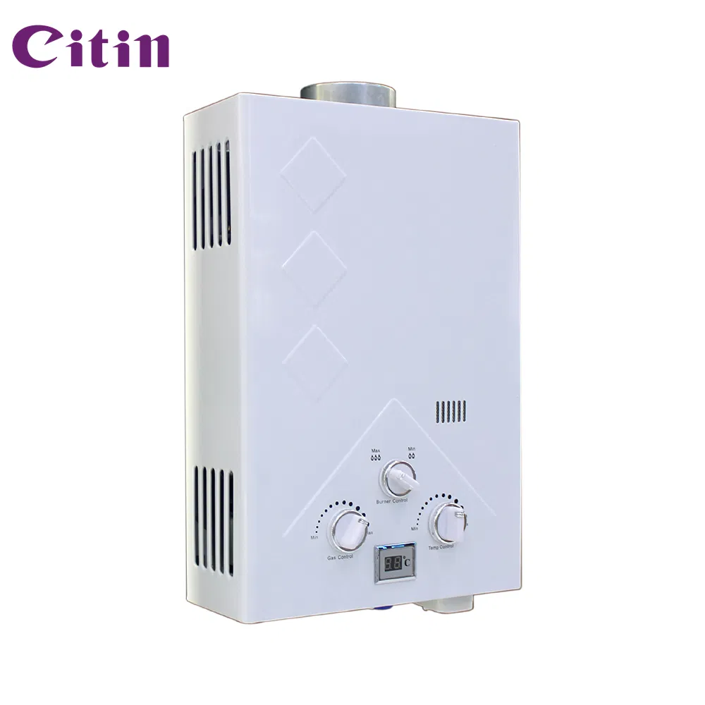 Copper Tank Flue Gas Heater with 3-Knob Interface 12-24kw Power