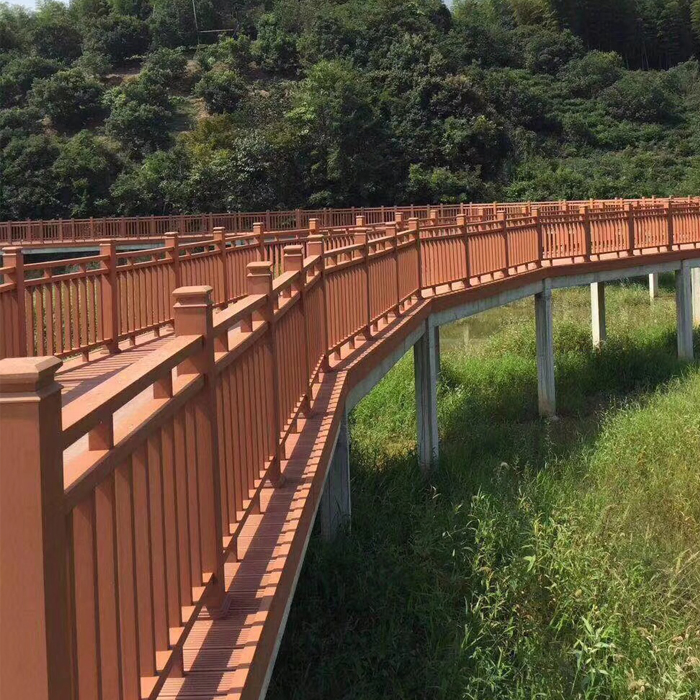Waterproof Weather Resistant Landscape Commercial and Residential WPC Wood Plastic Composite Handrail