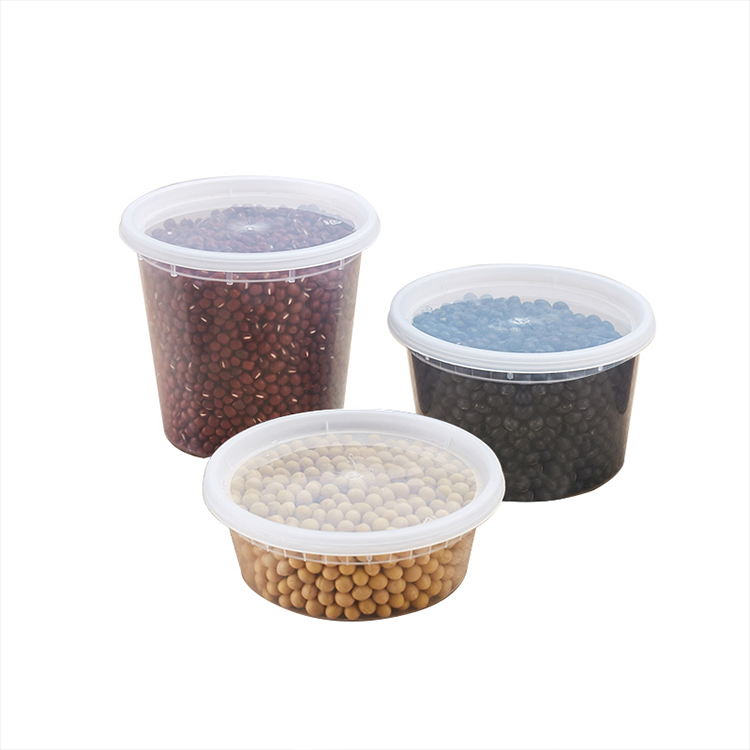8oz, 12oz, 16oz, 24oz, 32oz Disposable Plastic Soup Bowl Food Deli Container with Lids Leak-Proof