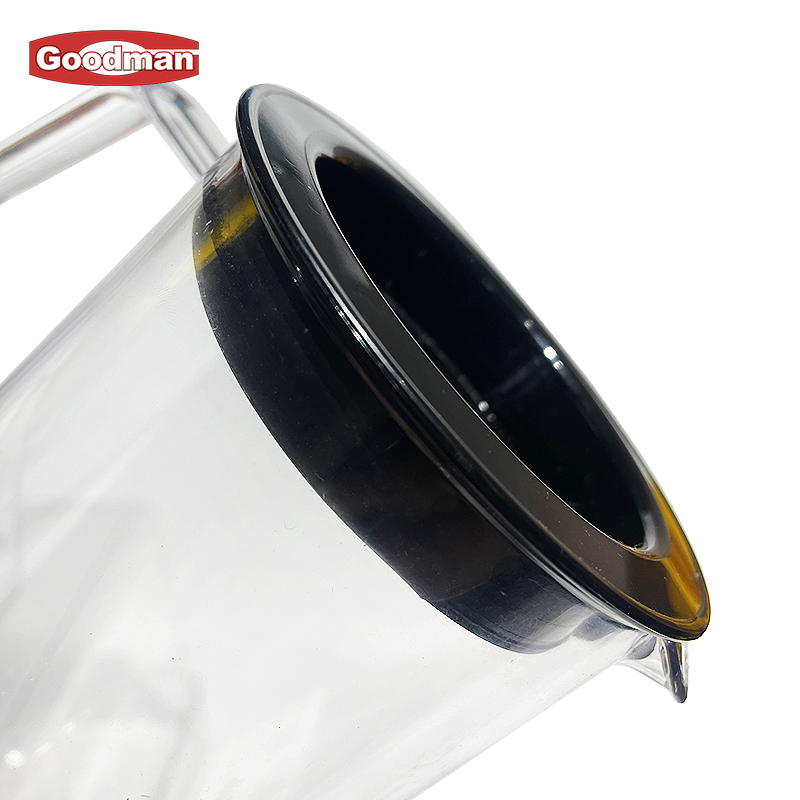 1100ml Clear Water Carafe with Lid Beverage Milk Juice Tea Jug Glass Pot Plastic Pitcher