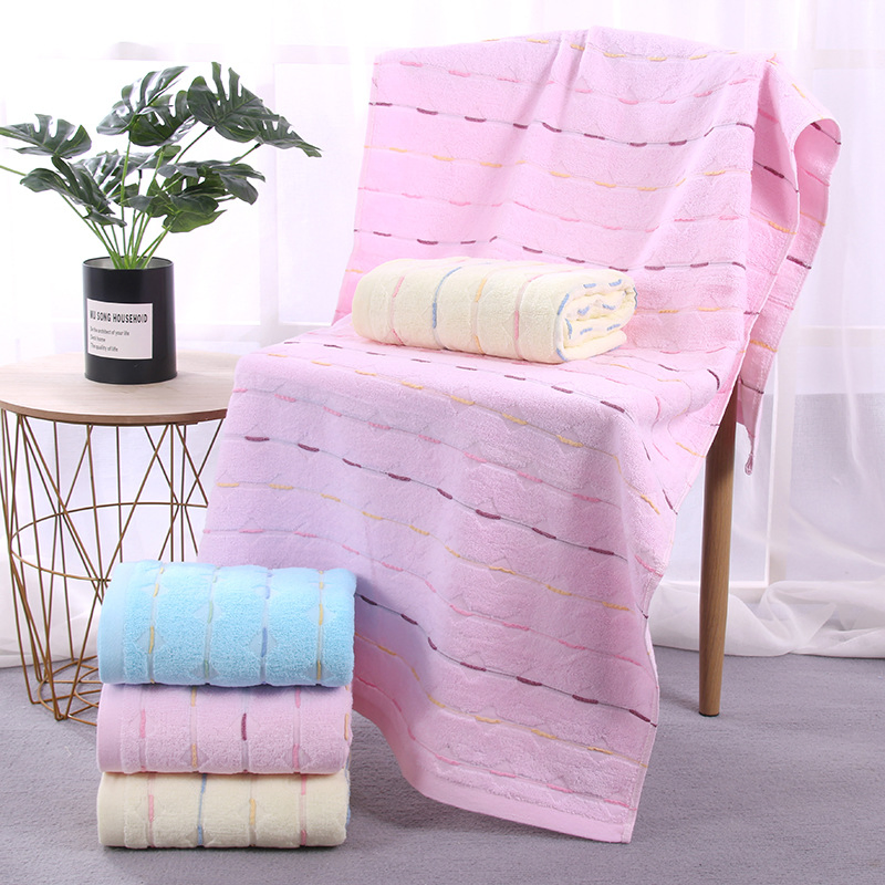 Five-Star Hotels and High-End Cotton Towel Female Household Water Absorption Drier with Thick Cotton Bath Towel