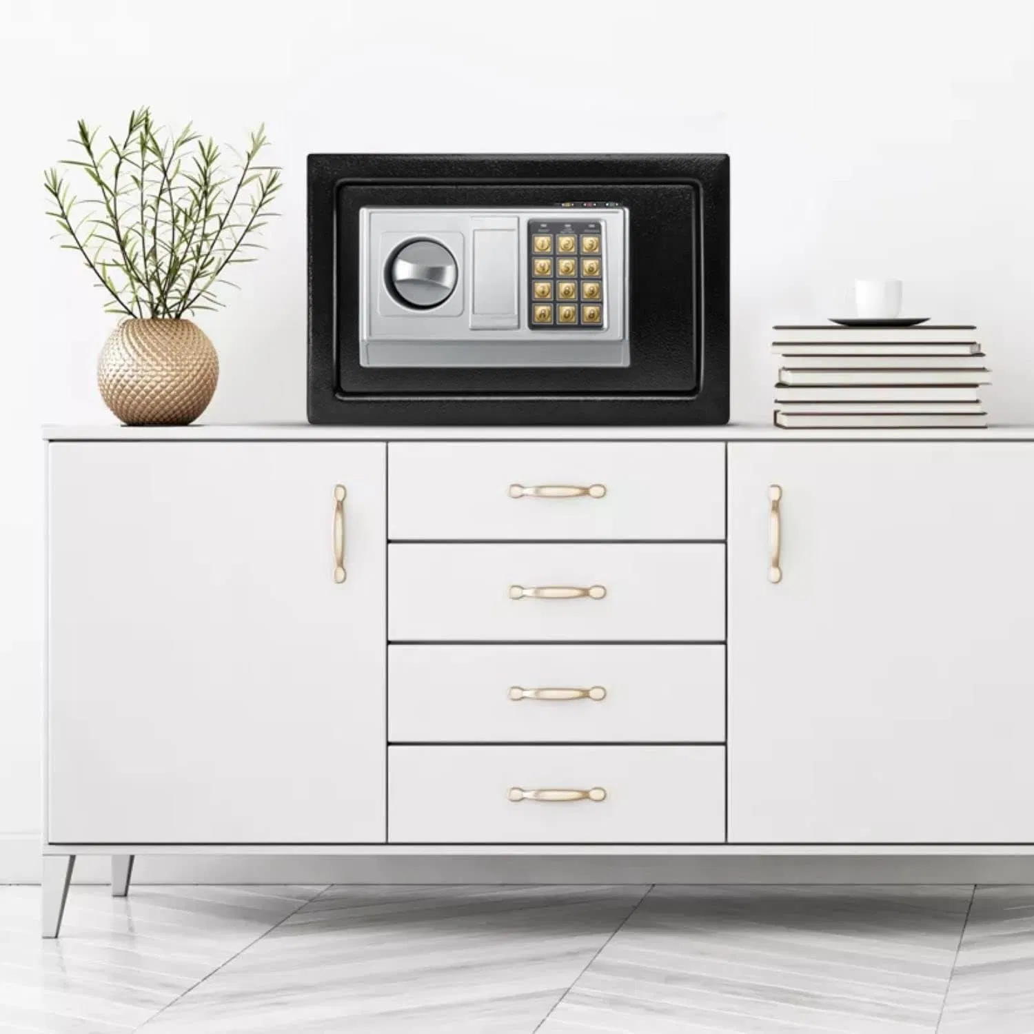 Electronic Drop Safe Box with Digital Combination Keypad Cash Safe (DGHS2535)