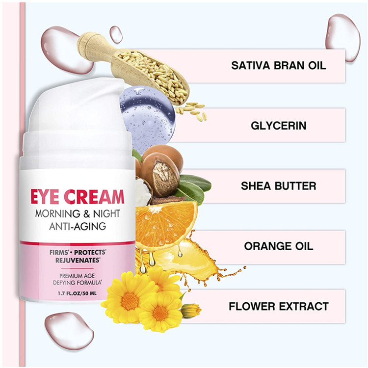Organic Anti Wrinkle Dark Circle Removal Morning & Night Eye Cream