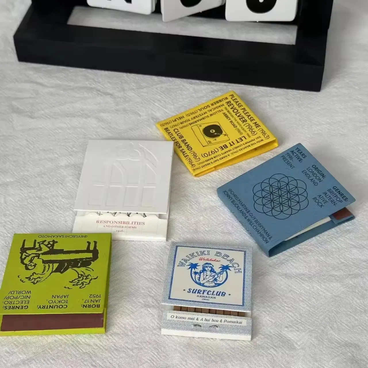 Spot Aromatherapy Candle Matchstick Matchbook Customized Logo Retro Premium Match Hotel Cigar Candle Matches