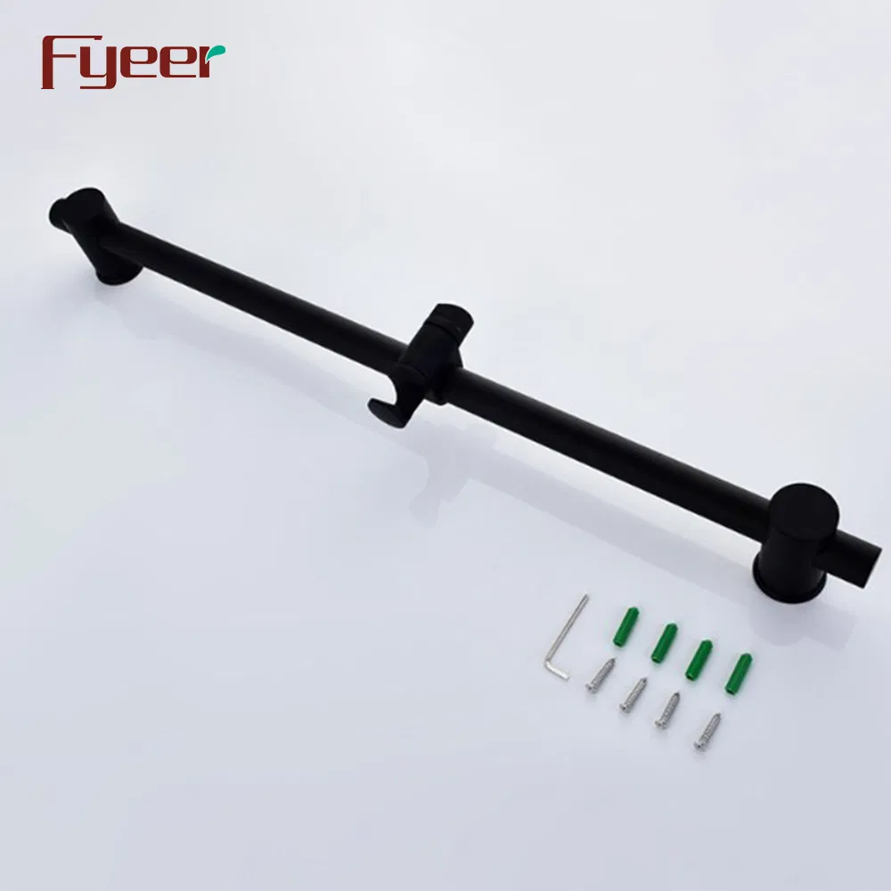 Черная душевая штанга Fyeer с ручным душем