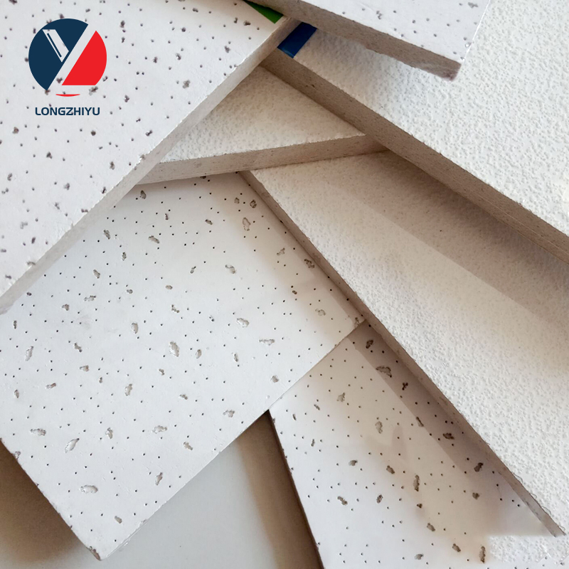 Lower Price 595*595mm Mineral Fiber Board Ceiling Tiles