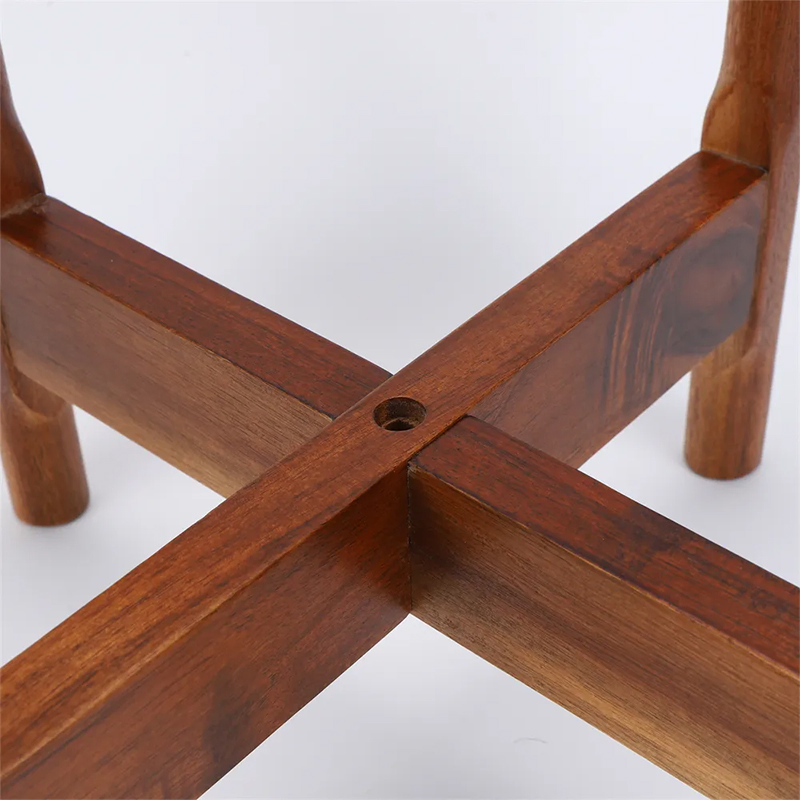 Modern Wood Flower Pot Stand Bamboo Plant Pot Stand for Home Decoration