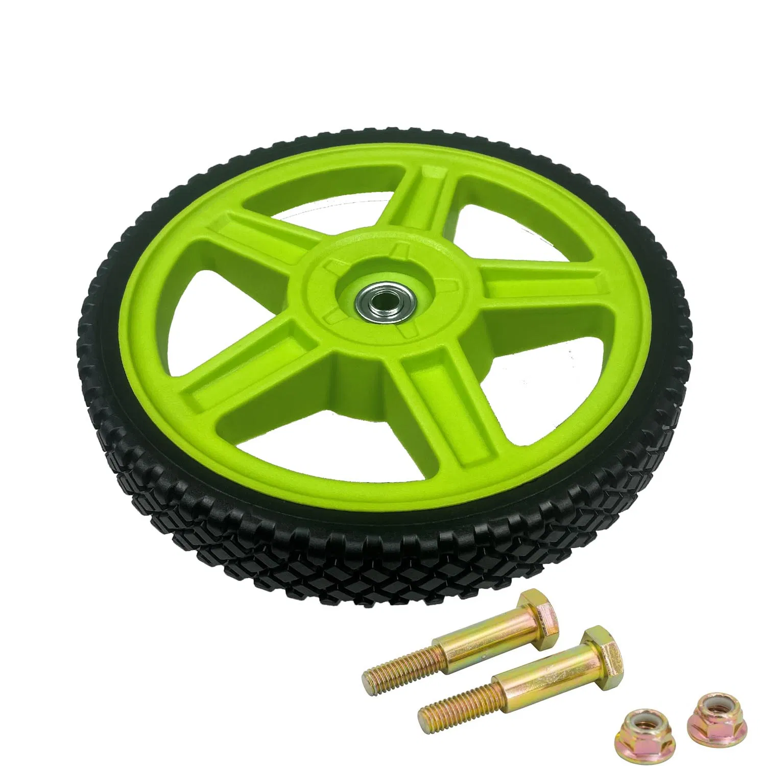 6/7/8/10/12/14 Inch Lawn Mower Rubber Trolley Bearing Hand Truck Wheels