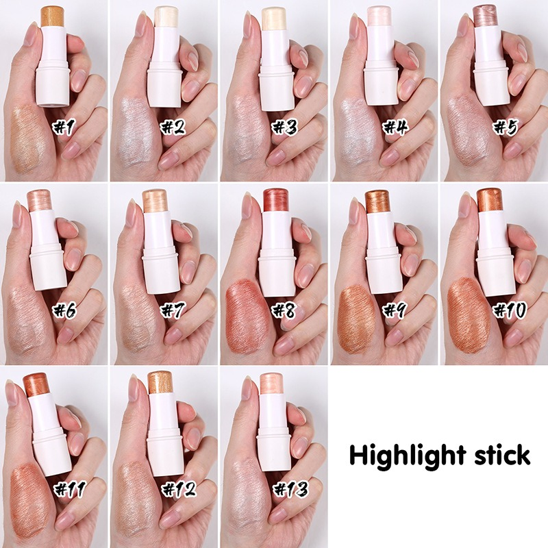 FDA Vegan Cruelty-Free Long Lasting Shimmer Finish Creamy Stick Highlight Cosmetic Beauty