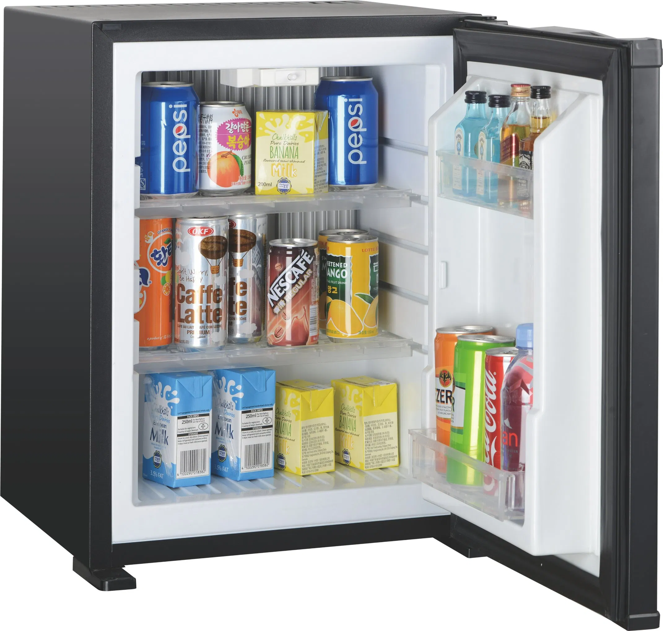 Solid Door Absorption Cooling Minibar for Guest Room
