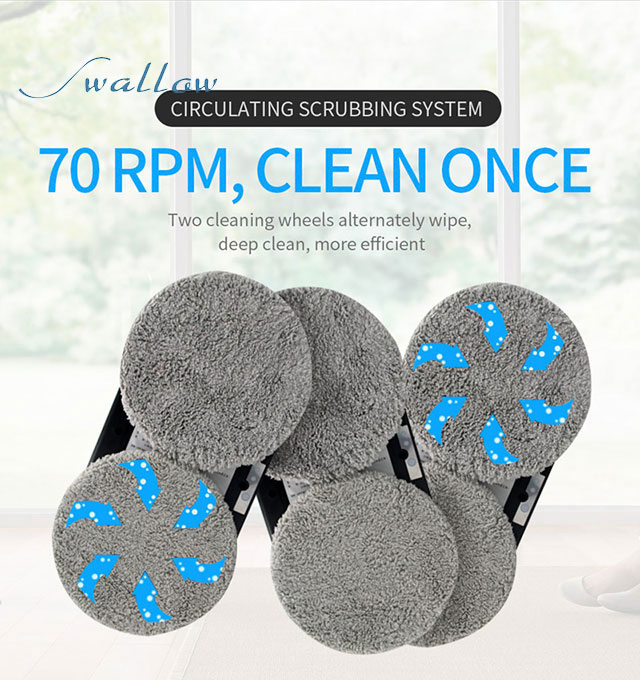 Window Cleaning Robot Remote Control Anti-Falling Glass Automatic Washer Tool Swallow