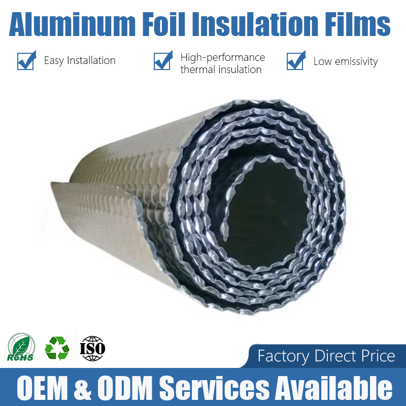 Double-Sided Aluminum Foil & EPE Foam Double Bubble Thermal Sheet 2mm Warehouse Construction Heat Insulation Materials