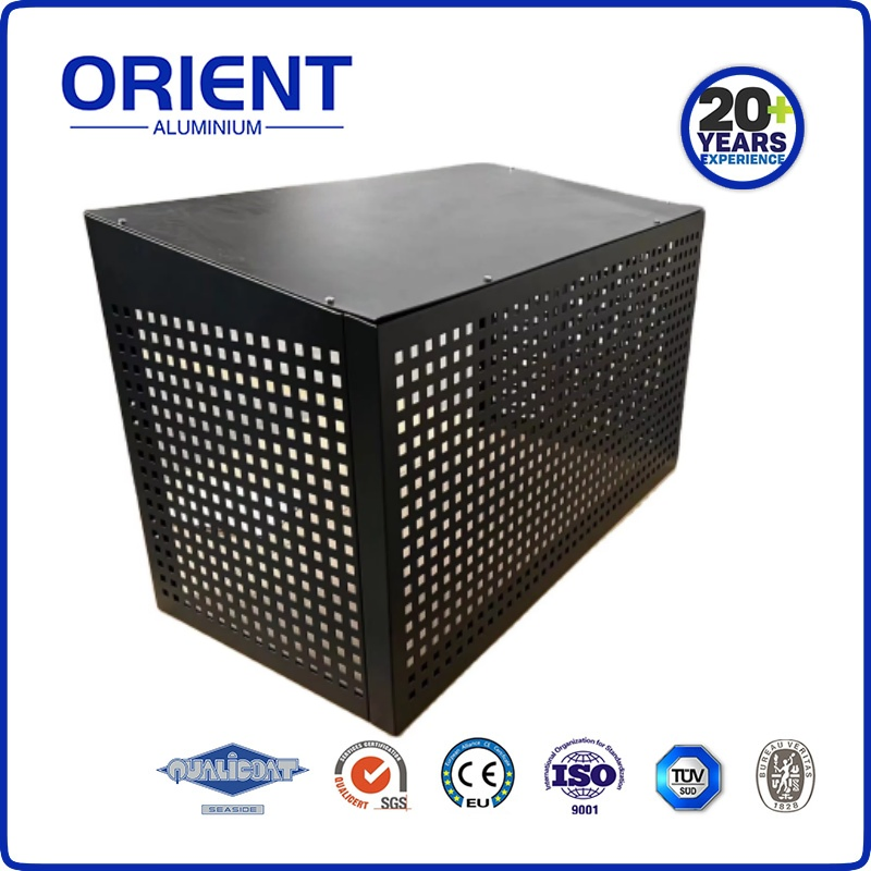 Weatherproof Aluminum Air Conditioner Cover Windproof Dustproof Easy Installation