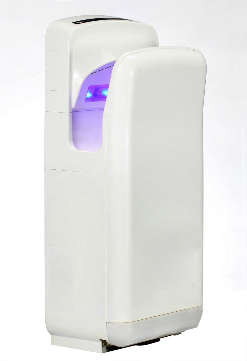 Brushless Motor ABS Low Noise 5-7s Automatic Double Jet Hand Dryer