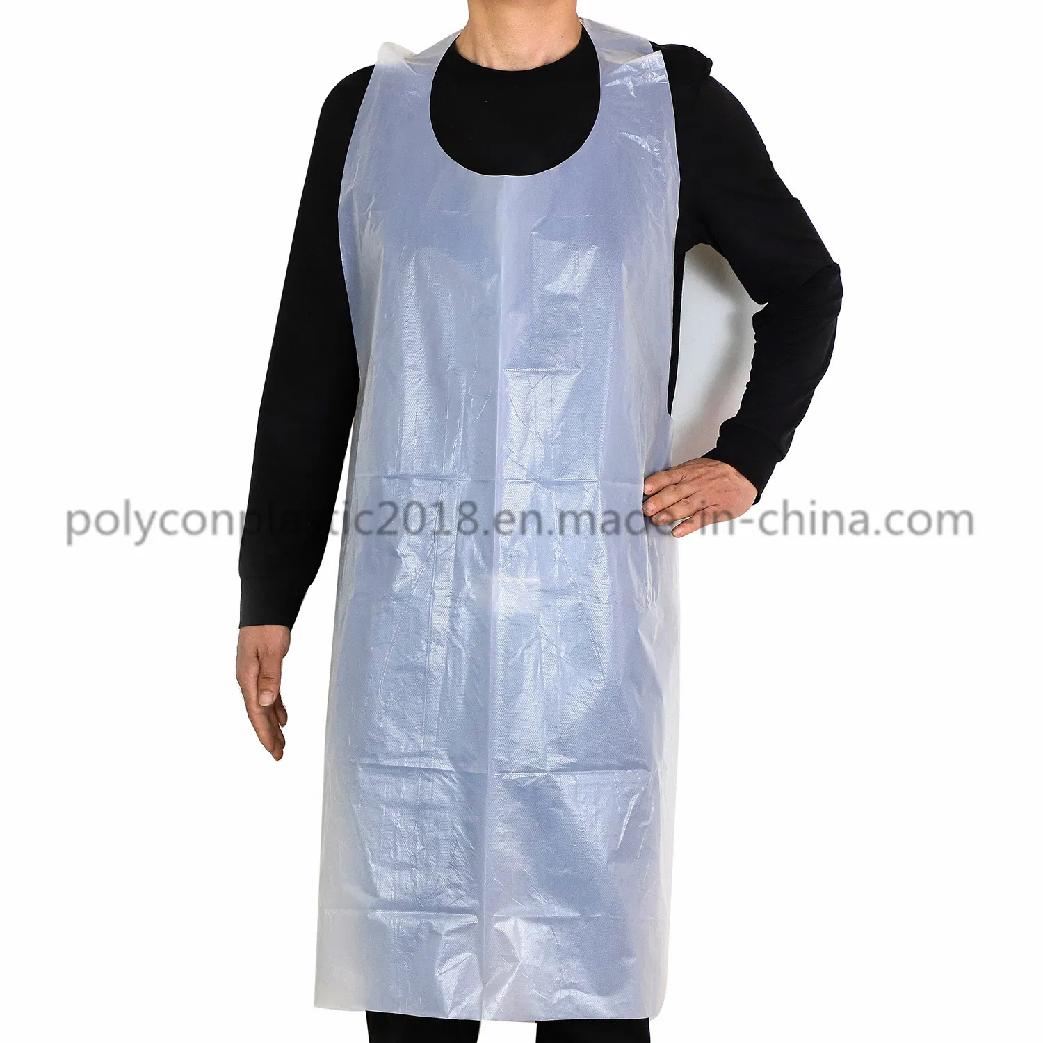 Sleeveless Adults Disposable Waterproof Oilproof Plastic Apron