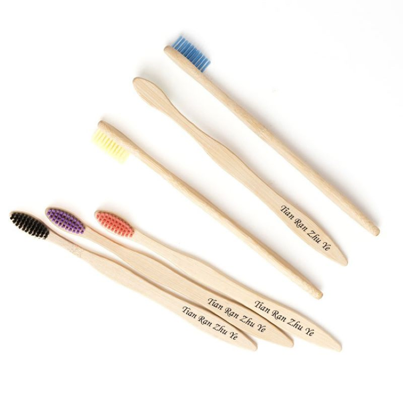 Wooden Natural Bamboo Toothbrush Amazon Price with Natural Bristles