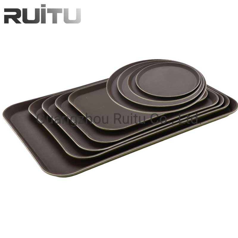 Decorative High Tea Cupcake Baking Steak Fruit Display Mirror Metal Silver Plated Trays for Wedding with Handles Mirrored Oval Serving Stainless Steel Trays