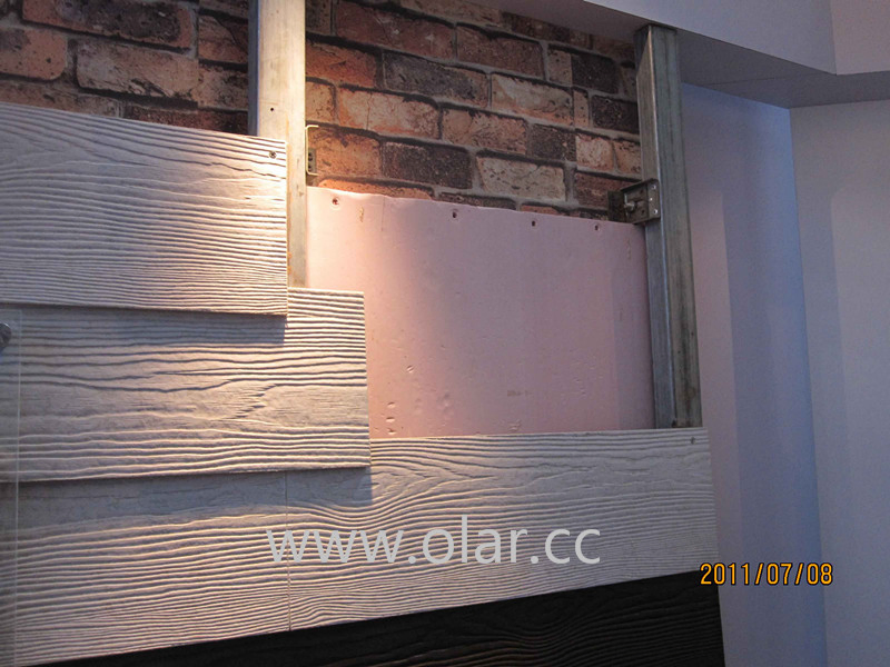 Fiber Cement Board (Siding) --CE Marking Wood Grain Panel