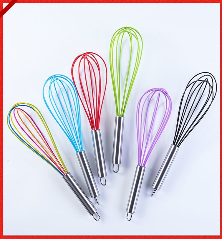 Silicone Egg Beater Household Egg Mixer Kitchen Gadgets Milk Foam Baking Tools