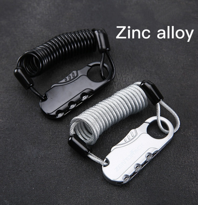 Helmet Lock Anti-Theft Fixed Bicycle Code Lock Mountain Bike Steel Wire Cable