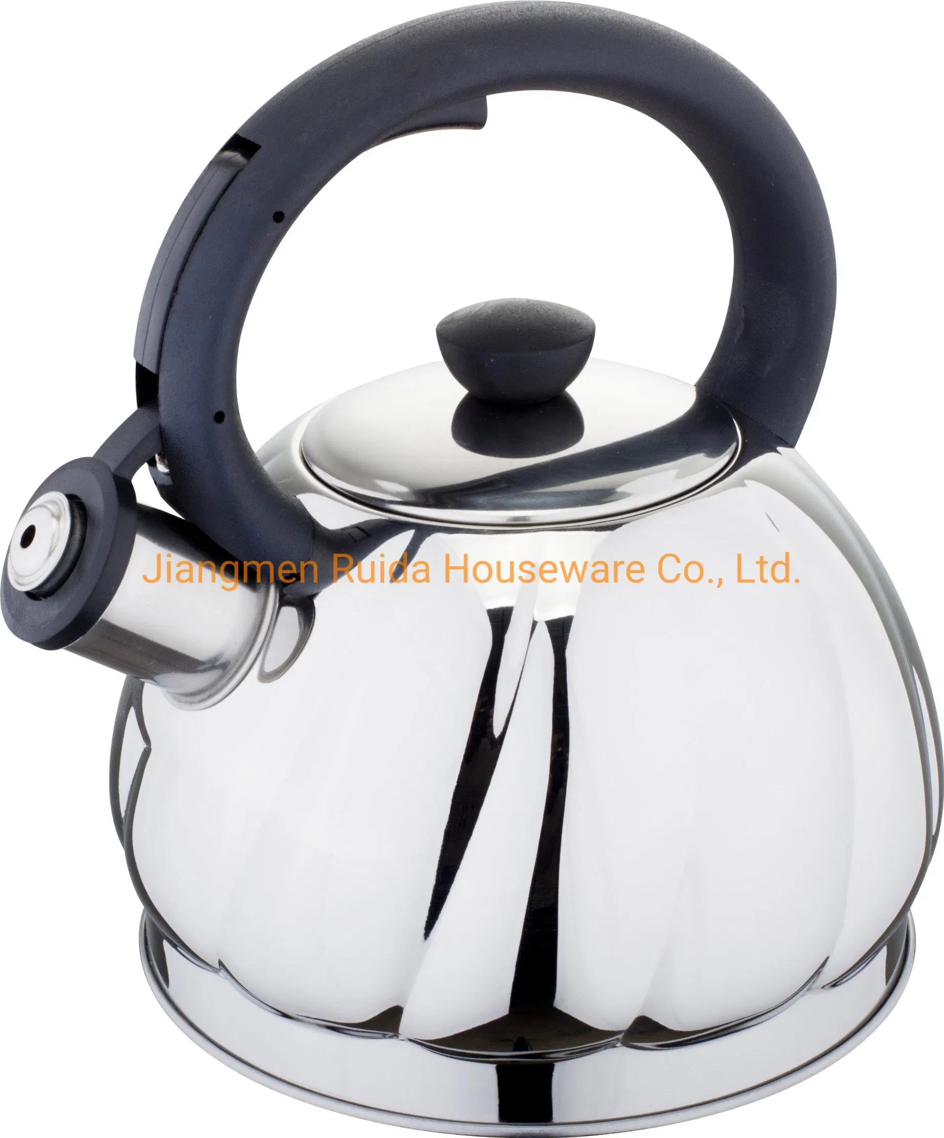 3L Stainless Steel Whistling Tea Kitchenware Water Kettle with Wood Soft Touch Handle