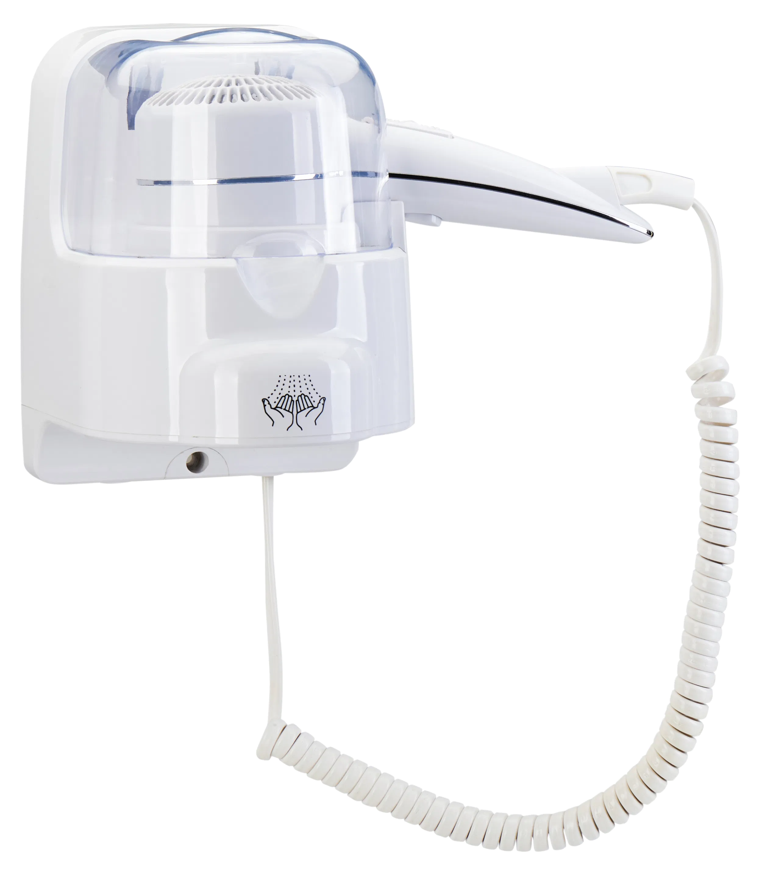 China Manufacturer Wholesale 1400W Waterproof 2 in 1 Wall Mounted Hair Dryer and Hand Dryer for Household and Hotel