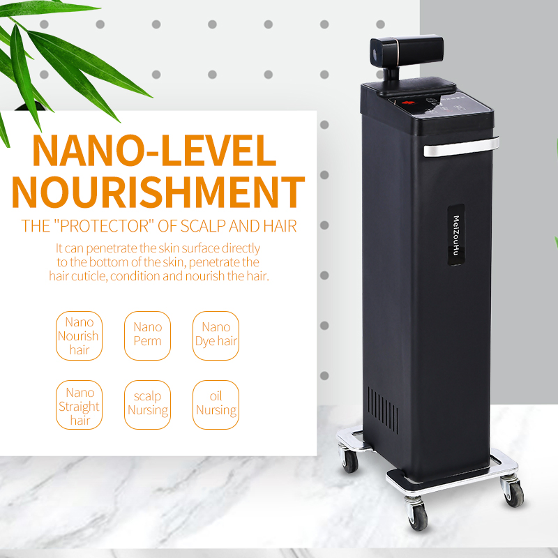 Professional Nano Hair Salon Steamer Micro Mist Machine for Hair Care Treatment and Hot Oil Treatment with Portable Sprayer Gun
