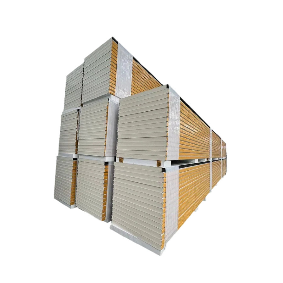 Lightweight Glass Wool Sandwich Panel for Prefabricated House Construction