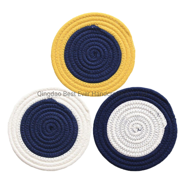 Indoor & Outdoor Round Cotton Placemat, Perfect for Fall, Dinner Parties, Bbqs