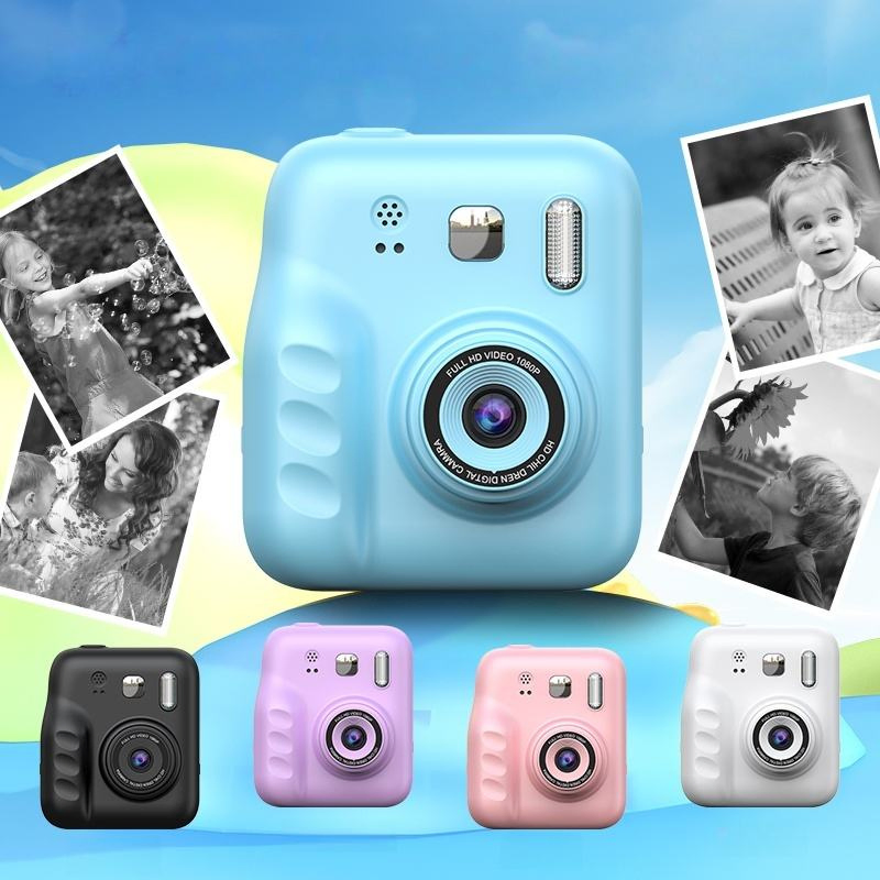 HD Digital Take Photo Video Camera 2 Inch Rechargeable Kids 2.4'' HD Color Screen 1080P Mini Digital Camera Children Toy Instant Print Photo Camera