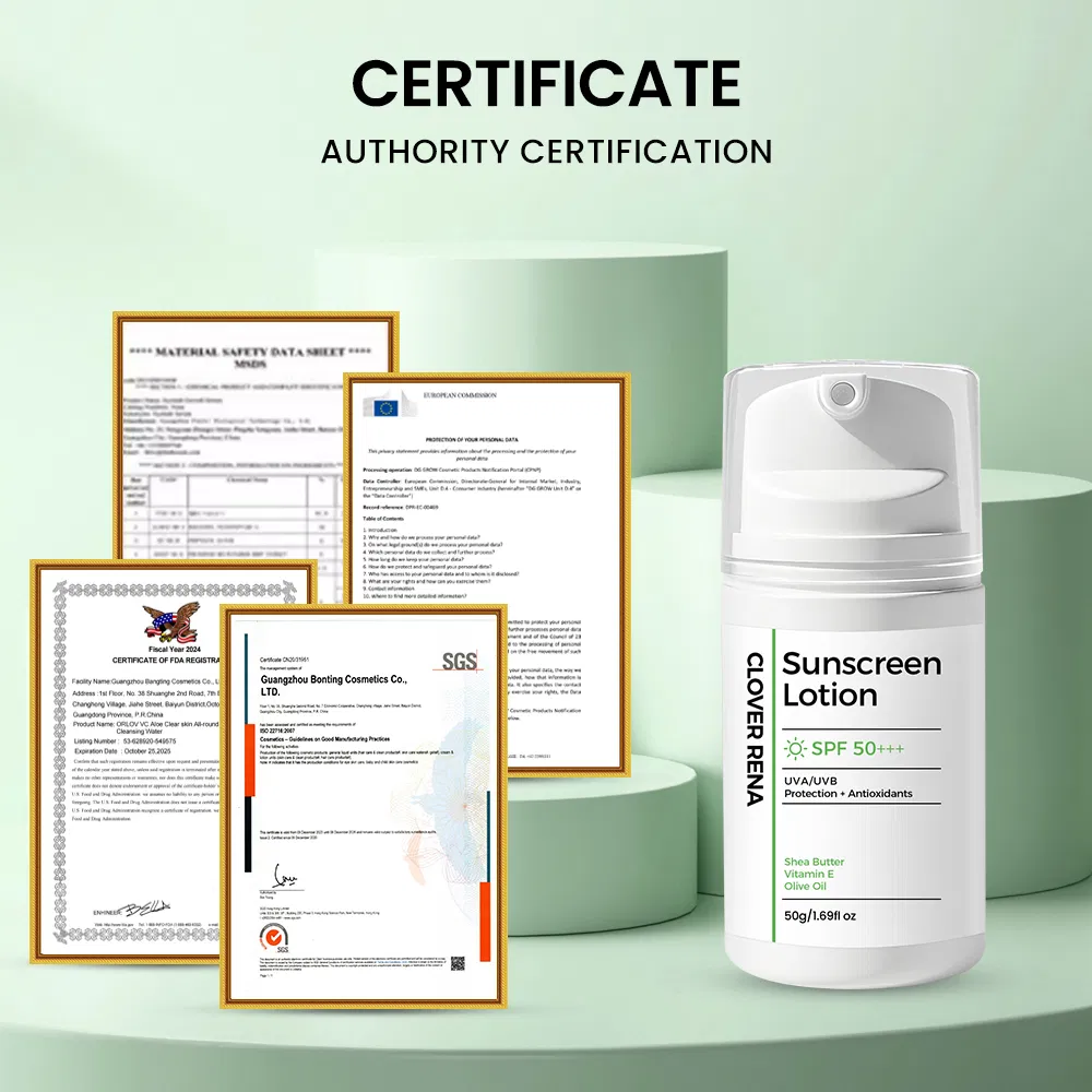 Sun Block Birch Juice Moisturizing Sunscreen SFP50 Sun Cream Screen Private Label Custom Sunscreen SPF 50