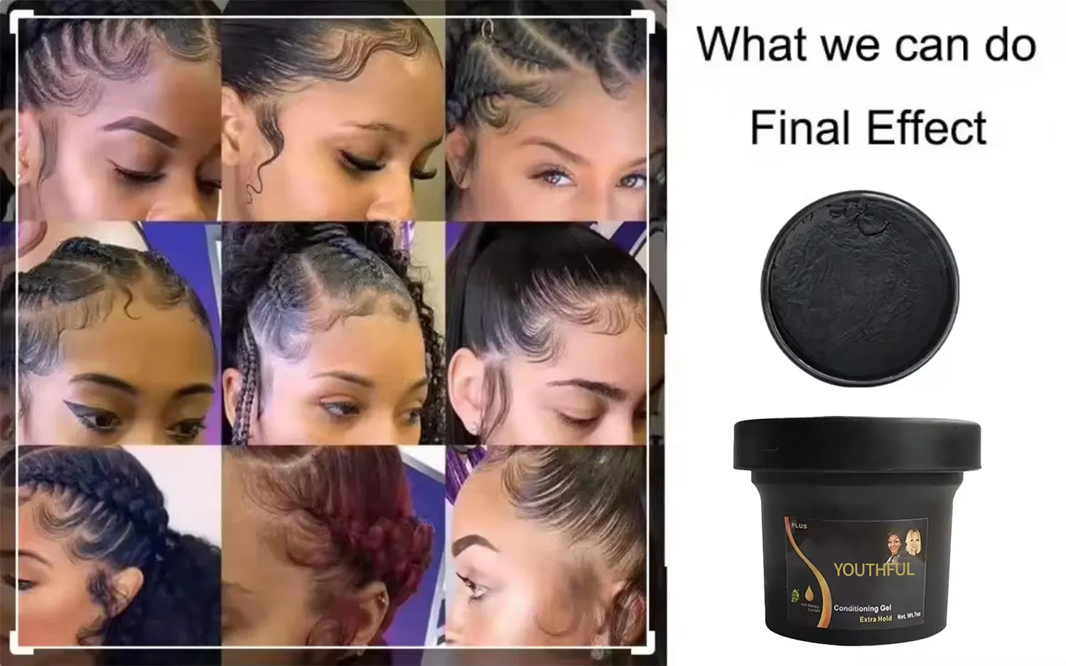 New Formula Olive Oil Extract Shine Jam Hair Styling Mud