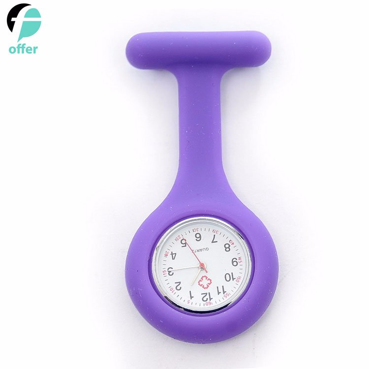 Nurses Fob Watch Brooch Blue Silicon Gel Fob Watches