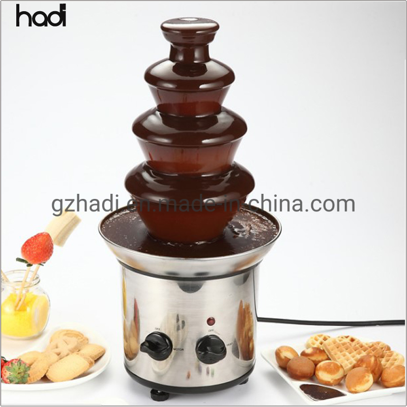 Hotel Supplies Wholesale Catering Equipment110V /220V Cheap 4 Layer Chocolate Fountain 304 Stainless Steel Industrial Chocolate Fountain