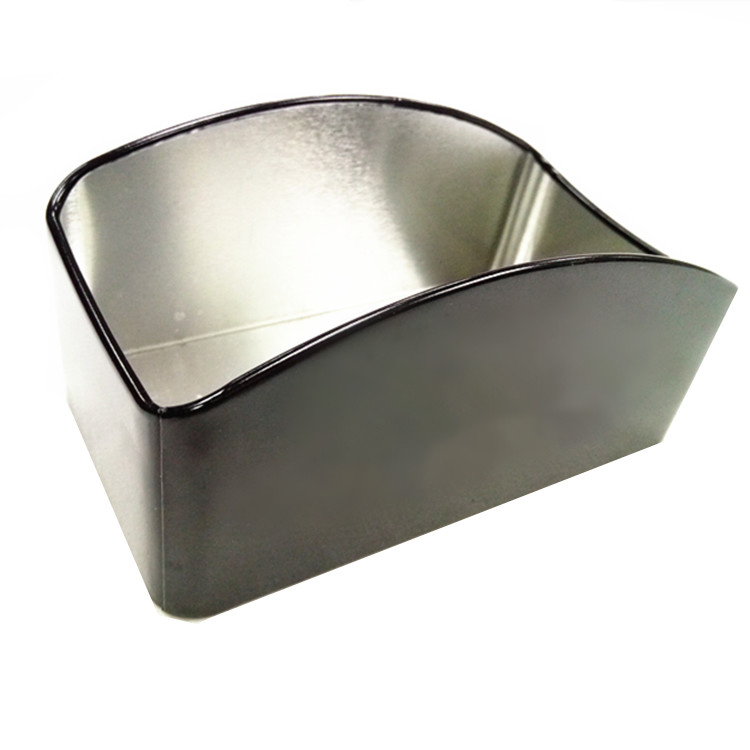 Promotional Tinplate Customized Printing Embossed Logo Square Sugar Bag Holder