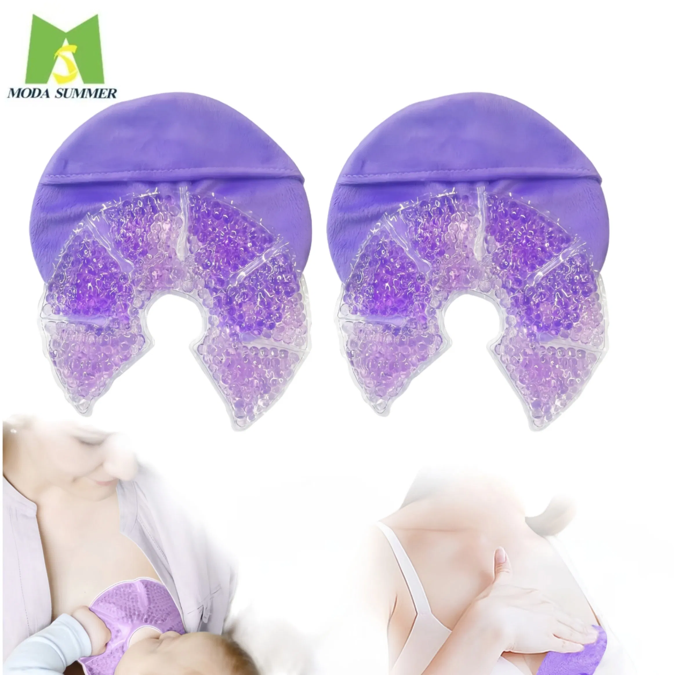 China Factory Breastfeeding Cold & Cooling Gel Pads Nipple Pads for Mums Hot/Cold Therapy Relieve Pain & Swelling Suitable for Nursing Moms