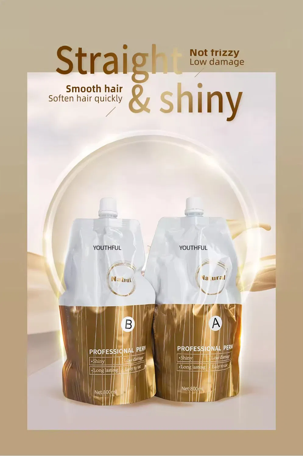 Professional Keratin Permanent Rebonding Hair Straightening Cream