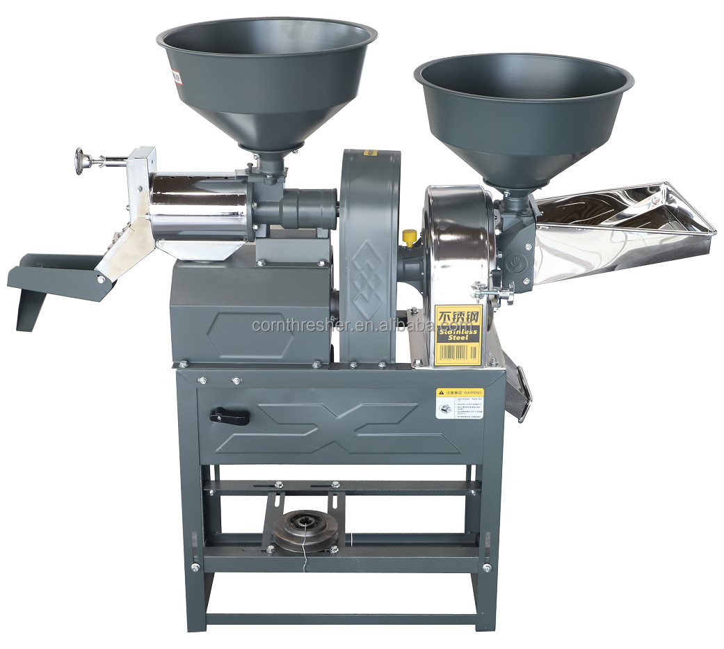 Мельница для риса многофункциональная с овощечисткой и шлифовкой кукурузы