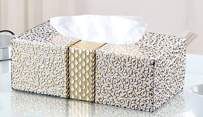 Luxurious Leather Tissue Box for Elegant Hotel Decor