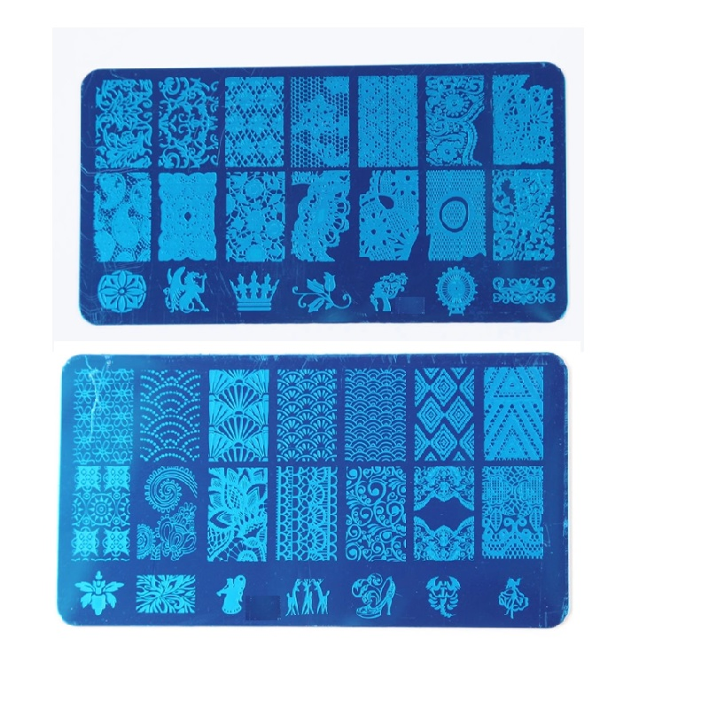 Metal Custom Nail Art Stamp Plate for DIY Nail Painting Tool OEM Stamping