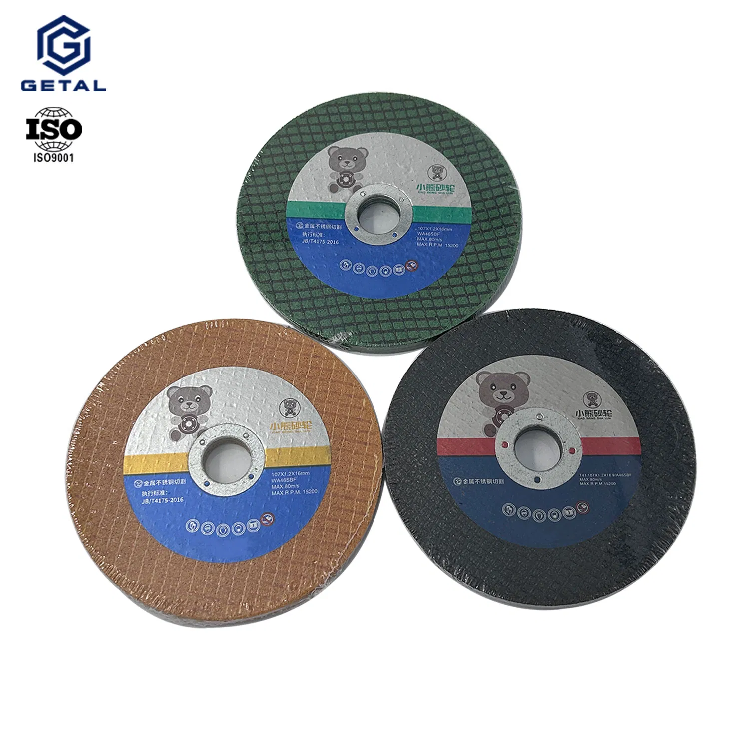 Отрезной круг 107x12x16 мм для резки металла