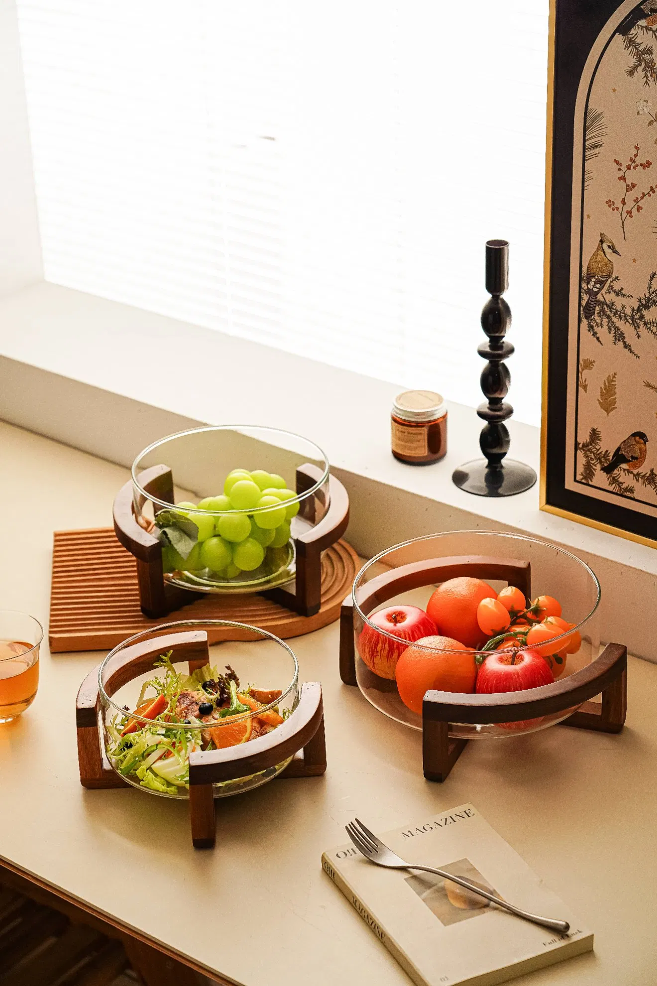 Contemporary Glass Dessert Tower for Stylish Event Centerpieces