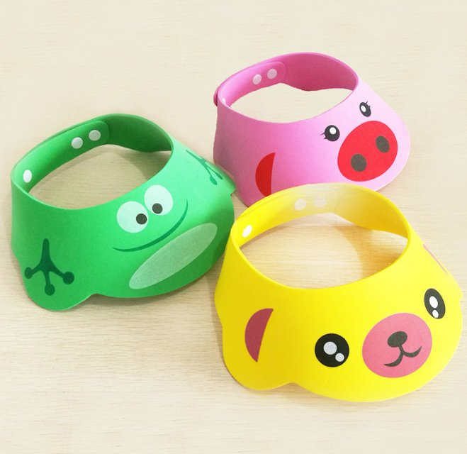 Adjustable Animal Baby Shampoo Protect Soft Visor Wash Hair Shield Shower Cap