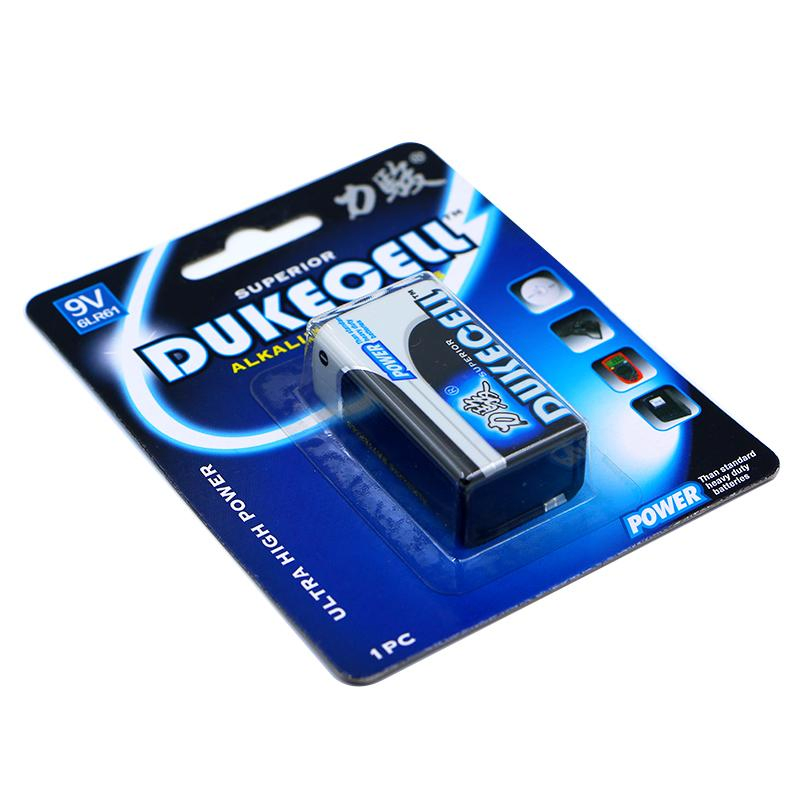 10YEARS LONG LIFE 9V 6lr61 Dry Cell Battery Alkaline Battery for Smoke Alarms