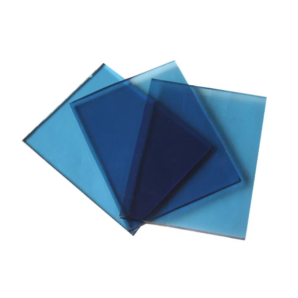 Factory Customized Blue Tinted Glass 2mm-10mm for Wall Deco