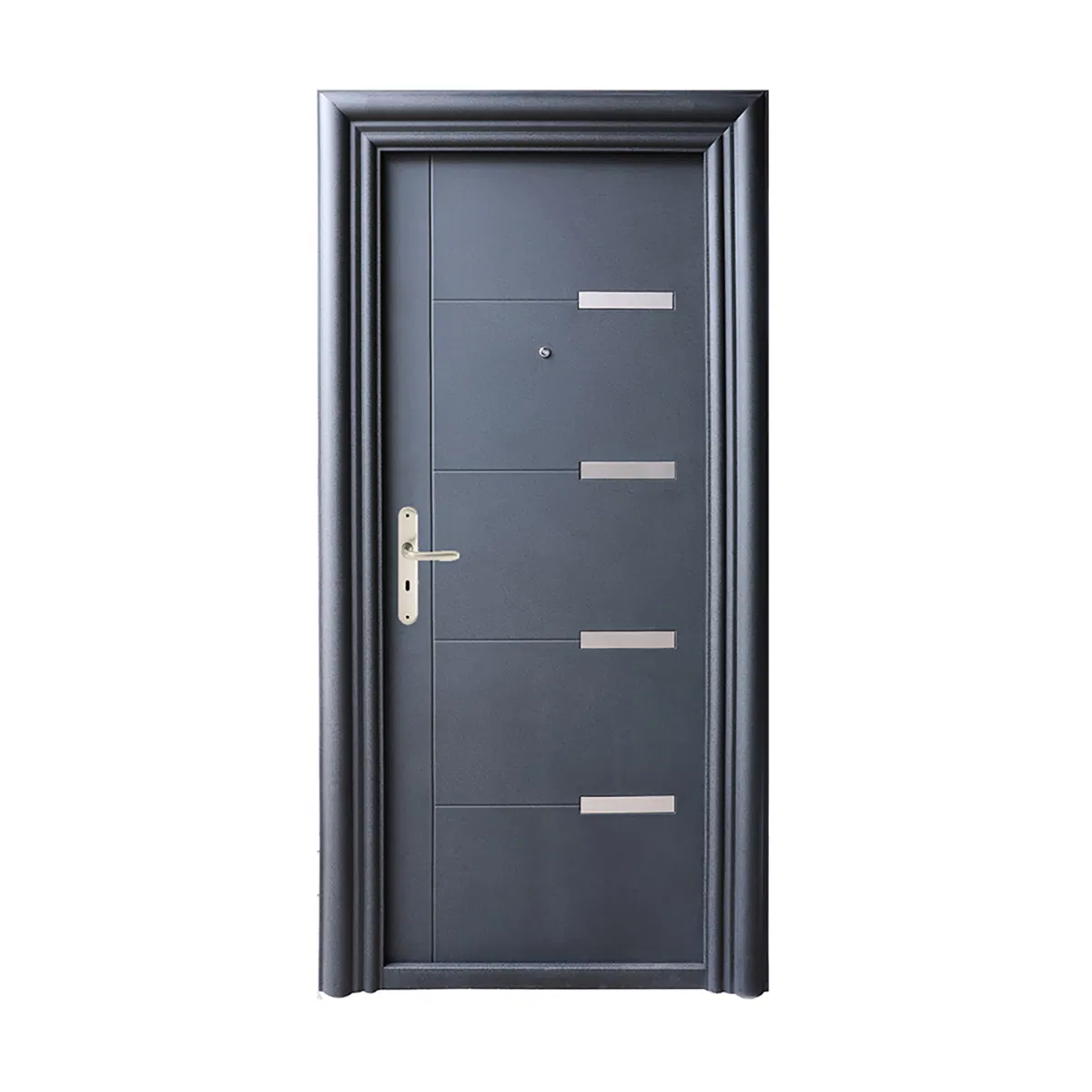 Modern Security Stainless Steel Iron Single/Mother-Son/Double Door Factory Customized Satety Entrance Main Metal Door